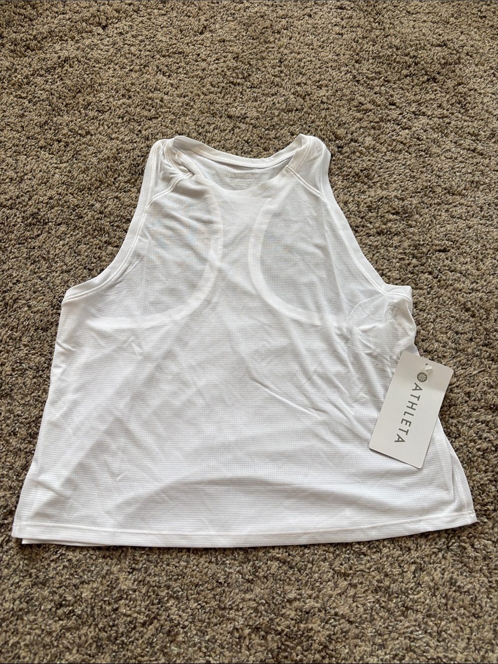Athleta Grid Knit Tank size small NWT